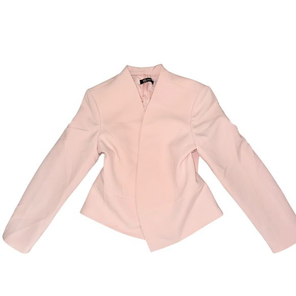 2c Office Suit Pink Nine West Blazer / Black Evan Piccone Skirt sz 12 - Picture 2 of 16